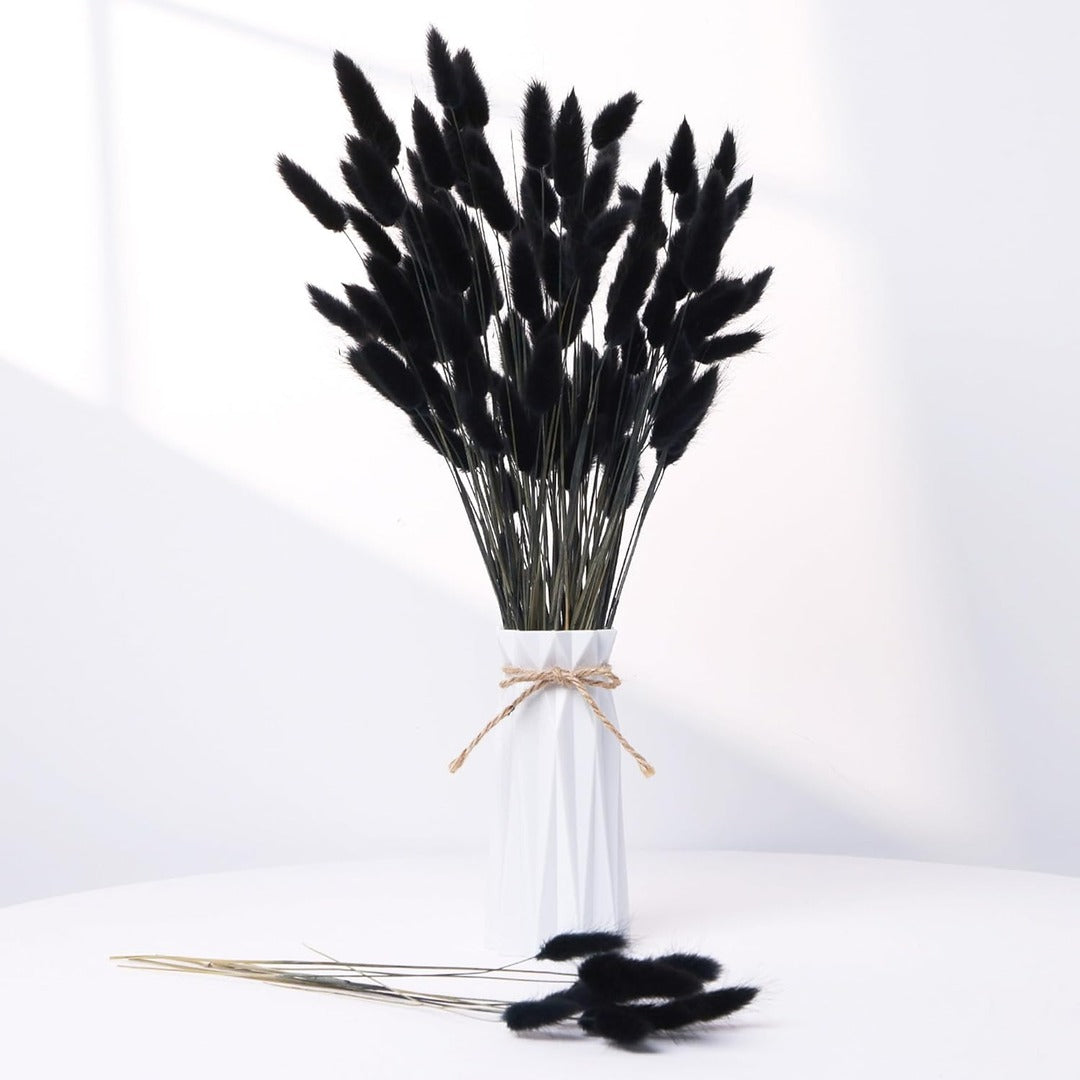 Dried Bunny tails black 30pcs pack