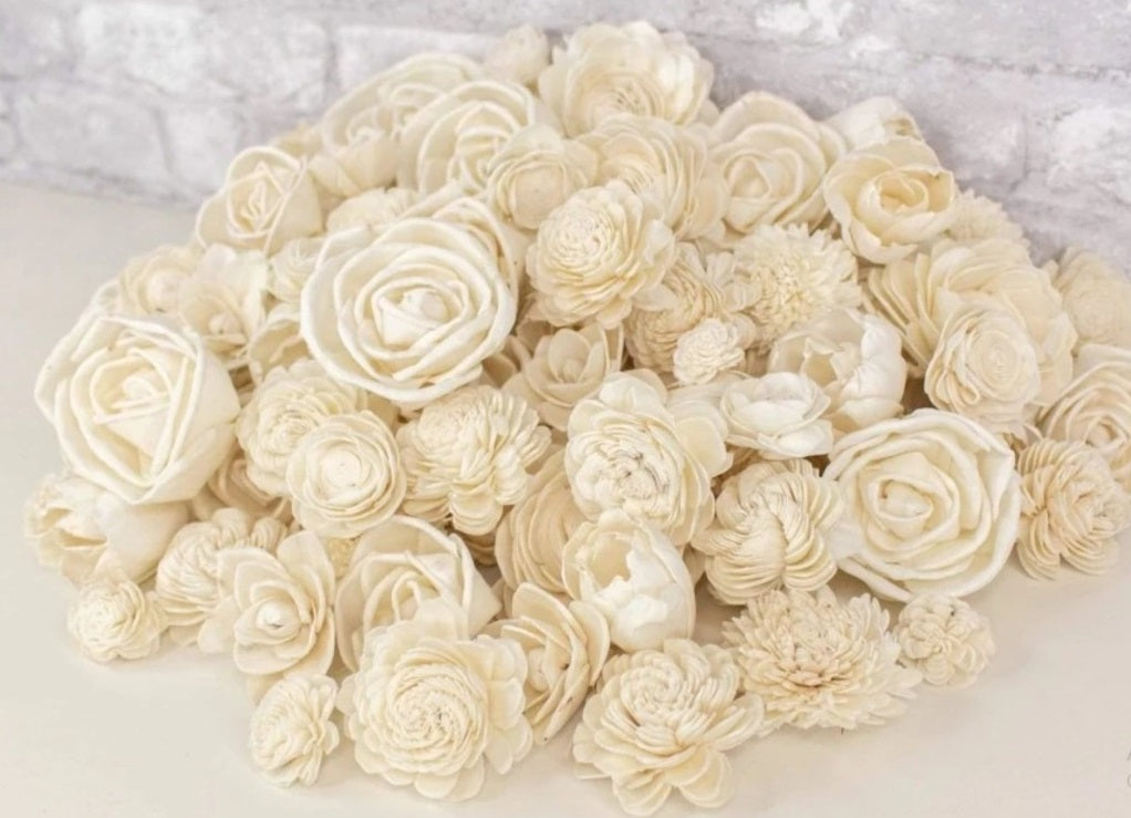 Assorted sola flower 50 pcs