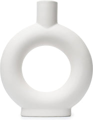 White donut vase (8 inches)